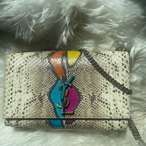 SOLD - EXTRA RARE 🌈 Python YSL Saint Laurent Kate Bag - Picture 3 of 7